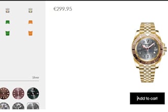 build 2d 3d wrist watch configurator using zakeke and kickflip shopify