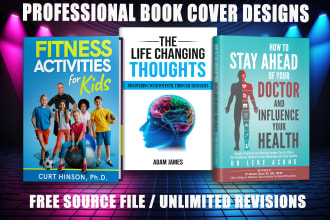 do professional book cover design, ebook, paperback, kdp, non fiction acx covers