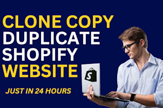 clone, copy, or redesign shopify website