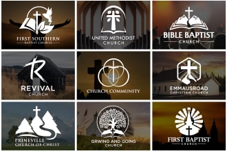 do modern christian church, religious and ministry logo