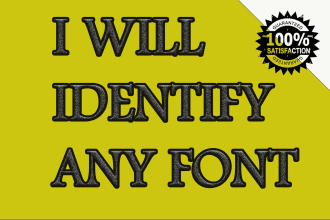 perfectly identify any font, very quickly real font finder