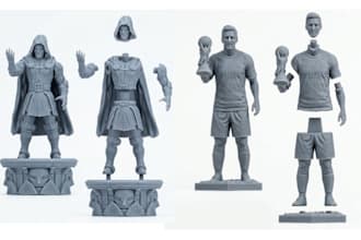 cut your 3d model and add joints