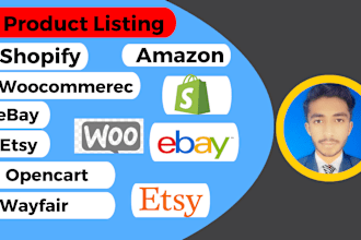 bulk import and export products on shopify, woocommerce, ebay, etsy