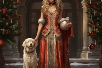 create a christmas or holiday card