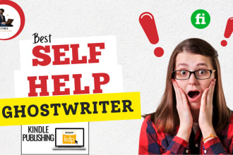 ghostwrite amazon KDP ebook, book writer, self help non fiction writer