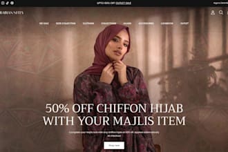 build islamic wear shopify store abaya website religious wear store abaya store