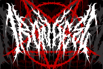 draw a metal band logo