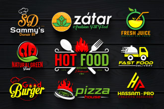 do stunning restaurant, pizza, and food logo design