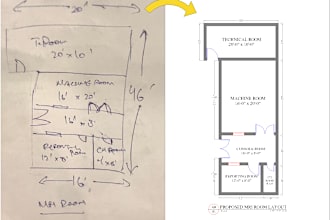make your floor plans or mep design in auto cad drawing