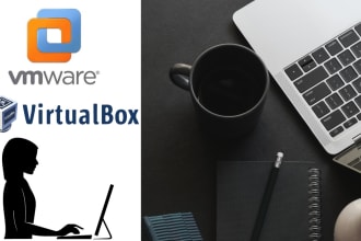 install windows, macos and linux in virtualbox or vmware