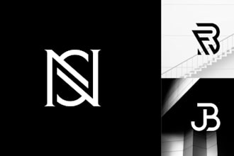design monogram logo or initial letter
