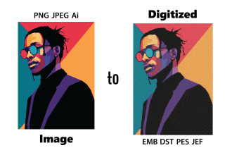 expertly digitize your design into dst, pes, jef, emb formats