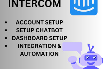 setup intercom chatbot and intercom dashboard setup