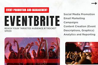 set up manage and do targeted event promotion webinar promotion on eventbrite