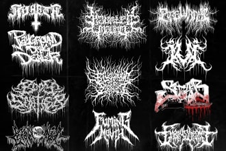 make emblem design for death metal,deathcore,metalcore band
