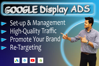 setup google display ads and manage youtube ads campaign