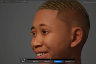 3d metahuman character for film, game, chatgbt, npc and virtual influencers