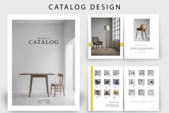 develop a layout for a magazine, product catalog, lookbook