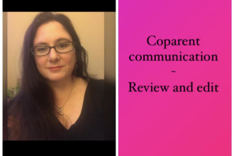 review and edit communication drafts to your coparent