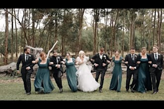 edit amazing wedding video , trailers