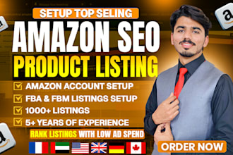 set up amazon fba fbm SEO product listings for pl, amazon listing optimization