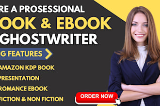 fiction or non fiction ghostwrite , fantasy, romance ghostwriter, ebook writer