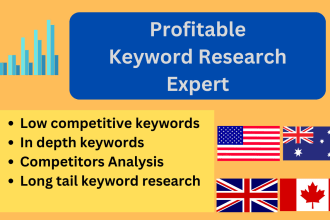 do profitable keyword research for USA, UK, canada and australia