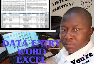 make your datas entry and any necessary corrections