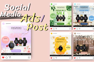 design aesthetic social media ads or posts
