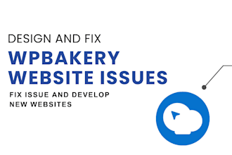 design or fix wpbakery website issues