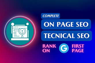 do onpage SEO and technical optimization