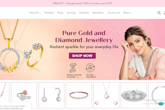 design minimalist jewelry website jewelry shopify store necklace online store