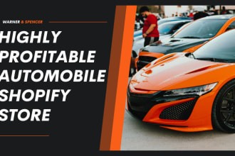 build automobile shopify store automotive auto parts auto repair car website