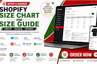setup kiwi, smart, jotly, csc, mp, bf, tablepress, ga size chart and size guide