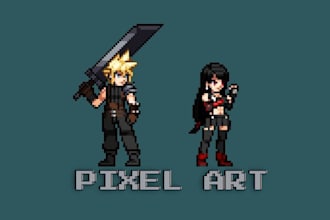draw pixel art, sprite, pixel art animation, pokemon sprite
