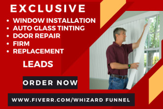 generate window installation replacement locksmith frame tint firm repair leads