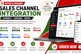 setup shopify sales channel cedcommerce koongo metashop facebook simprosys esty