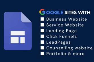 build a professional and clean business website using google sites