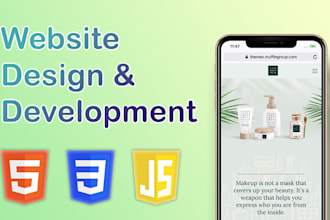design and develop website HTML CSS javascript bootstrap