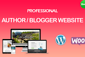 do responsive author website or blogger website and blog in wordpress