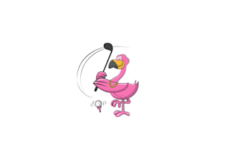 design awesome golf apparel t shirt mascot design