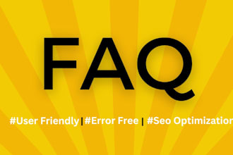 write faqs, bio, homepages, and other website content