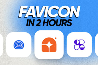 design creative favicon for your website in 2h