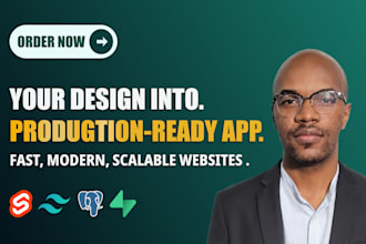 turn your designs and ideas into fast responsive websites with sveltekit