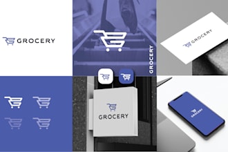 do minimal modern ecommerce business logo design