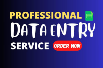 do data entry, copy paste, web research, and file conversion