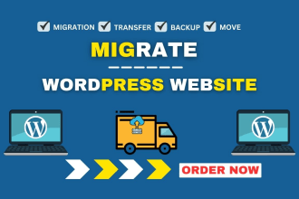 migrate wordpress website, move wordpress, transfer website or backup