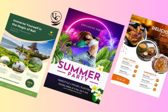 design attractive festival and business flyers