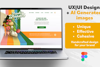 design a highly effective website UX UI with ai images