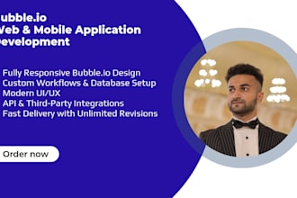develop responsive web mobile apps using bubble io